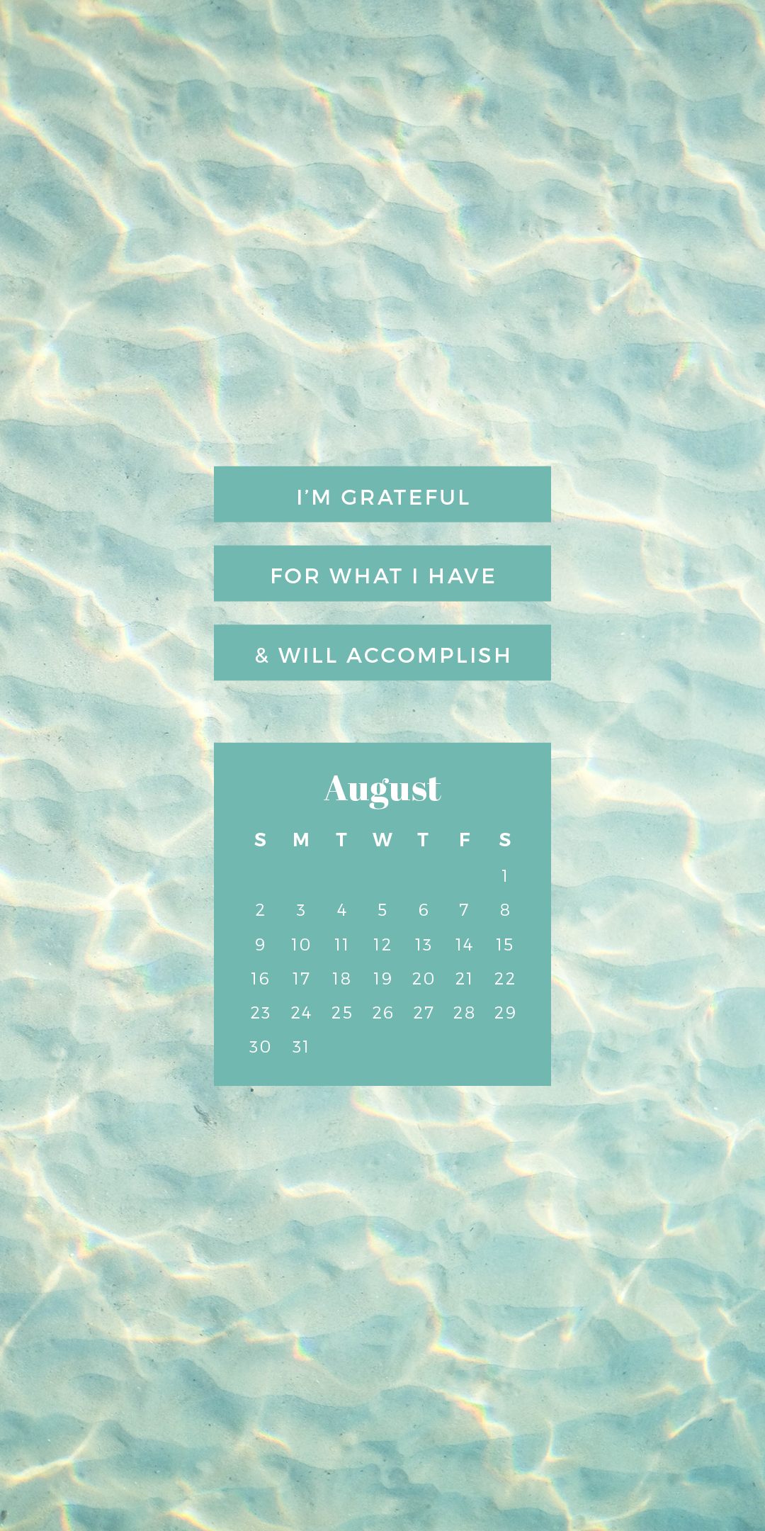Free August 2020 Calendar (Desktop & Mobile Wallpaper ...
